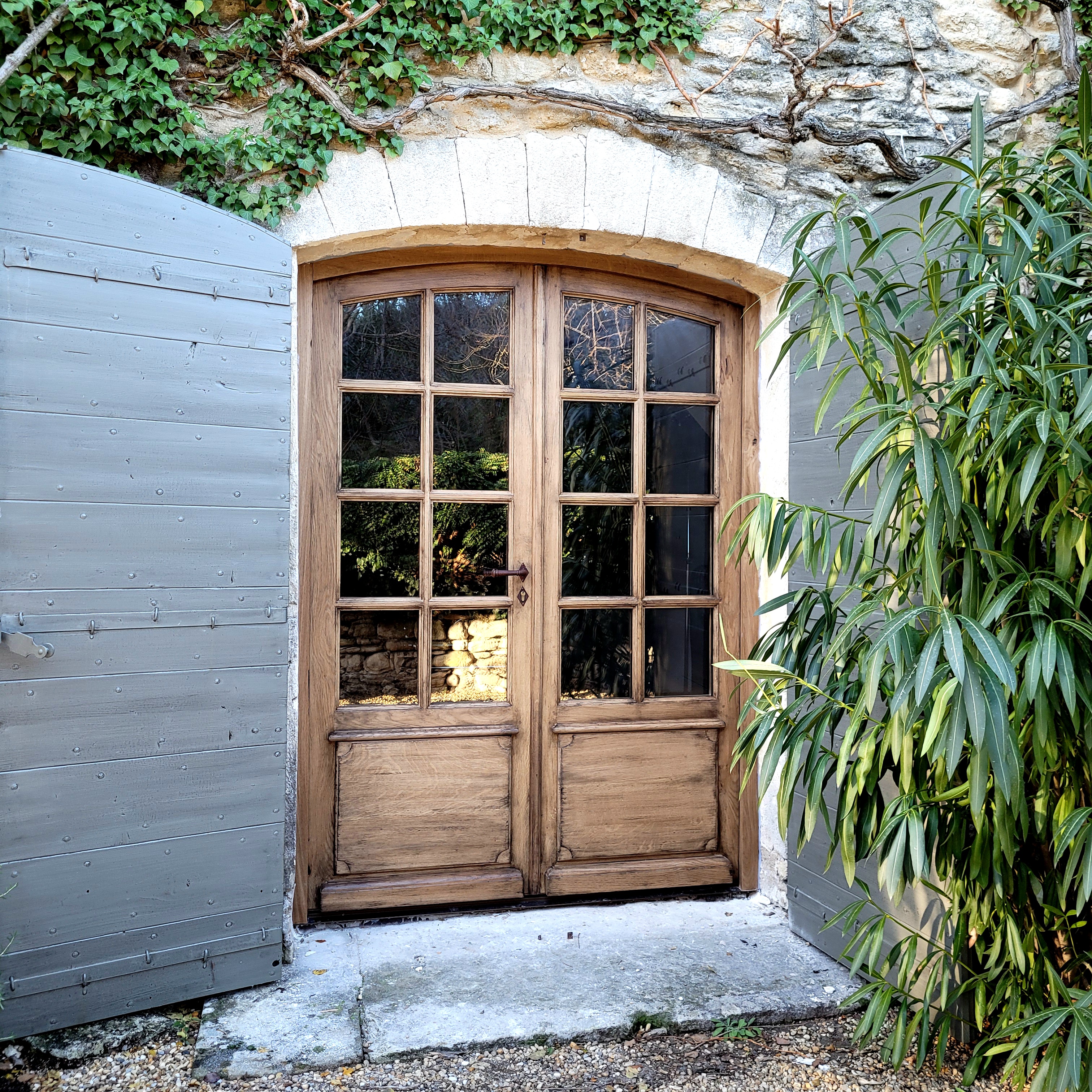 Porte-bûches Massif Biscottini - Bois Et Fer, Pour Intérieur/extérieur, Déco Ancienne